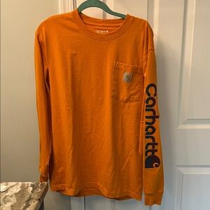 Carhartt Men's Bright Orange Long Sleeve Tee